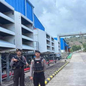 Unit Obvit Sat Samapta Polres Bima Kota Laksanakan Pengamanan dan Patroli di Objek Vital PLTMG Bonto Bima