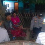 Melalui Patroli Dialogis Malam Hari Polsek Sanggar Cegah Potensi Guankamtibmas dan Imbau Warga Jaga Harkamtibmas