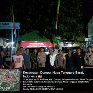 SAT BINMAS POLRES DOMPU GELAR PENILAIAN LOMBA SATKAMLING, PERKUAT KAMTIBMAS