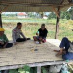 Bhabinkamtibmas Desa Bagik Papan Laksanakan Silaturahmi Dan Himbauan Dukung Program Ketahanan Pangan