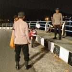 Polsek Batulayar Patroli Malam di Wisata Senggigi Lombok
