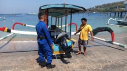 Polairud Polres Lombok Barat Amankan Pantai Senggigi