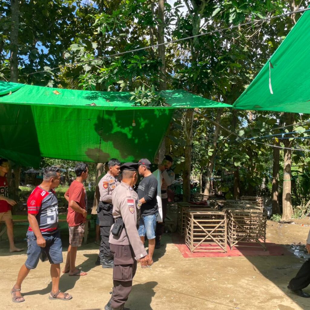 Patroli Rutin Sat Samapta Polres Bima Kota Berhasil Bubarkan Sabung Ayam