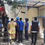 Respon Cepat Polres Bima Kota, Datangi Laporan Kebakaran Mess Karyawan Toko Lima Jaya