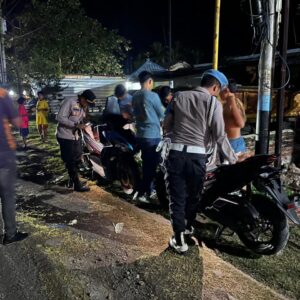 PAMAPTA II POLRES DOMPU PIMPIN PATROLI MALAM GUNA JAGA KAMTIBMAS TETAP KONDUSIF