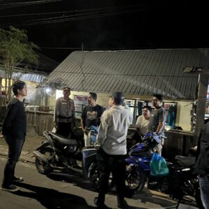 PAMAPTA I POLRES DOMPU GELAR PATROLI MALAM CIPTAKAN SITUASI KAMTIBMAS YANG KONDUSIF