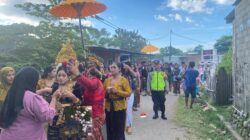 Sinergi Bersama Aparatur Dusun, Bhabinkamtibmas Desa Rhee Kawal Pengamanan Kegiatan Kecimol