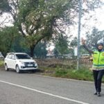 Satlantas Polres Bima Kota Laksanakan Rawan Pagi dan Strong Point di Sejumlah Titik Keramaian