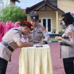 Pimpin Sertijab Dua Kasat dan Kapolsek Lunyuk, Kapolres Sumbawa Tekankan Penyegaran Organisasi dan Inovasi Baru