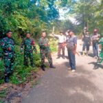 Sinergi TNI-Polri Bersama Pemerintah Lantung Gelar Gotong Royong, Bersihkan Jalur Lintas Simpang Lito