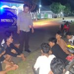 Menangkal Berbagai Potensi Guankamtibmas di Wilayah Hukumnya Polsek Soromandi Hadir Melalui Patroli Cipkon