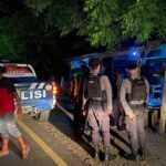Menekan Kerawanan Kamtibmas di Malam Hari, Pamapta dan Piket Gabungan Fungsi Polres Bima Kabupaten Menggelar Patroli Humanis 