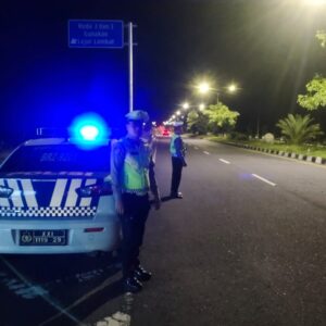 Cegah Balap Liar, Satlantas Lobar Patroli Jalur Bypass BIL