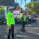 Pengamanan CFD Dompu Berjalan Lancar, Satlantas Hadir Berikan Pelayanan