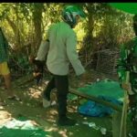 Grebek Arena Judi Sabung Ayam, Bhabinkamtibmas Polsubsektor Palibelo Bakar Alat Peraga Judi
