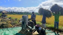 Bhabinkamtibmas Desa Apitaik Lakukan Silaturahmi dan Himbauan Kamtibmas kepada Petani