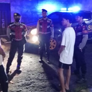 Antisipasi 3C, Polres Lombok Barat Patroli Malam di Labuapi