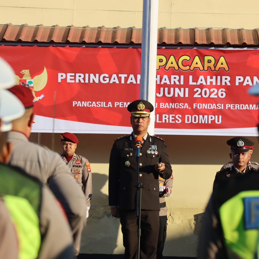 POLRES DOMPU GELAR UPACARA PERINGATAN HARI LAHIR PANCASILA TAHUN 2026
