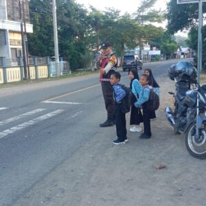 Wujudkan Keamanan dan Keselamatan Pelajar, Jajaran Polres Sumbawa Barat Intensifkan Kegiatan Rawan Pagi