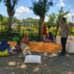 BHABINKAMTIBMAS DESA BANGGO AJAK PETANI SALURKAN HASIL PANEN KE BULOG DAN DUKUNG PEMBERANTASAN NARKOBA