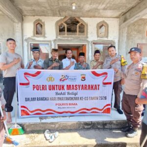 Momentum Hari Bhayangkara Ke-80, Polsek Donggo Laksanakan Bhakti Religi, Pengurus Masjid Al-Amin: Terimakasih Polisi