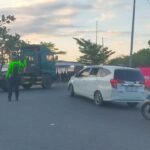 “Rawan Sore” Satlantas Polres Bima Kabupaten Laksanakan Penjagaan dan Gatur Lalin di Titik Rawan