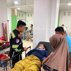 Bus PO Lava Tujuan Bima–Jakarta Alami Kecelakaan di Manggena’e, 11 Penumpang Luka-Luka, Polisi Lakukan Penanganan Cepat
