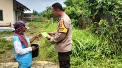 Aksi Nyata Bhabinkamtibmas Labuapi Ajak Warga Manfaatkan Lahan Pekarangan untuk Pangan Mandiri