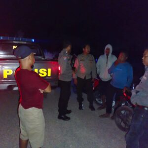 Patroli Malam Polsek Sambelia Antisipasi Balap Liar dan Gangguan Kamtibmas