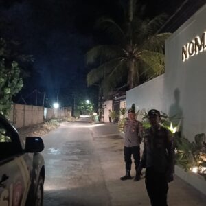 Patroli Jalur Hotel dan Homestay, Polsek Kawasan Mandalika Perkuat Keamanan Kawasan Wisata Kuta