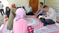 Sambang Dusun Gerepek, Sat Binmas Polres Lobar Sosialisasi Call Center 110