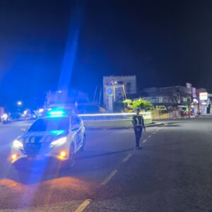 Cegah Gangguan Kamtibmas, Sat Lantas Polres Sumbawa Intensifkan Patroli Malam di Simpang Jam Gadang