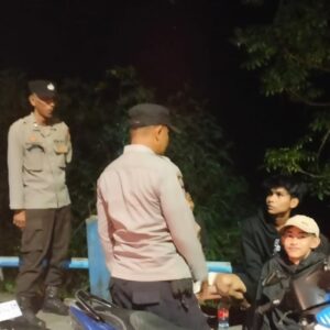 Cegah Kejahatan 3C di Kawasan Senggigi, Polsek Batulayar Intensifkan Patroli Malam