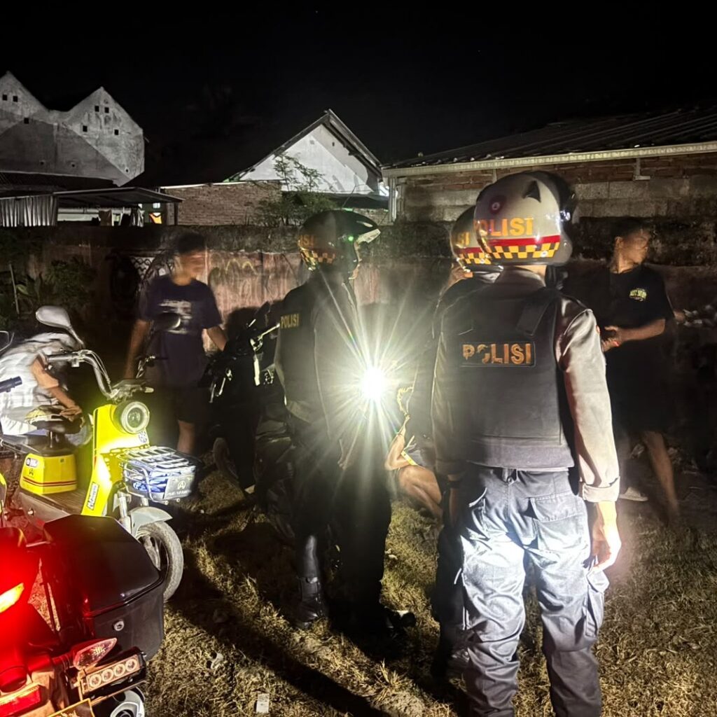 Cegah Kriminalitas 3C, Sat Samapta Polres Lombok Barat Intensifkan Patroli Malam