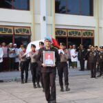 Pengabdian Terakhir Seorang Bhayangkara, Polres Bima Kota Gelar Upacara Pemakaman Kedinasan