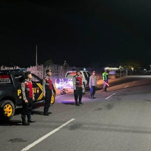 Patroli KRYD Piket Pamapta Polres Bima Kabupaten Datangi Titik Rawan Cegah Kasus 3C dan Balapan Liar