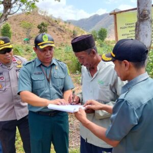 Polres Bima Kabupaten, Gelar Pengamanan Eksekusi Lahan OLeh Pengadilan Negeri Raba Bima