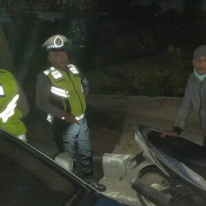 Satlantas Polres Lombok Barat Intensifkan Patroli Malam di Bypass BIL Cegah Balap Liar