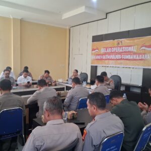 Kapolres Sumbawa Barat Tekankan Profesionalisme dalam Gelar Operasional dan Anev GKTM, Gangguan Kamtibmas Dilaporkan Menurun