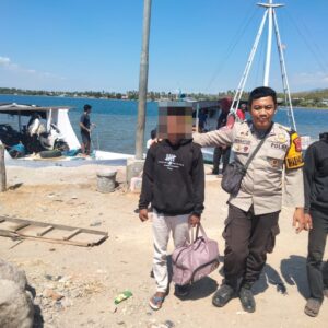 Polsek Labuhan Badas Amankan Terduga Pelaku Percobaan Pemerkosaan Disertai Pengancaman Dengan Parang