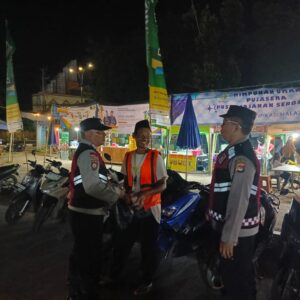Polsek Tanjung Beri Imbauan Kamtibmas Saat Patroli Blue Light