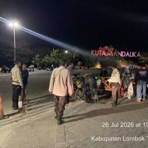Patroli Presisi Polresta Lombok Tengah Jaga Kondusivitas Kawasan Wisata Mandalika