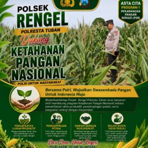 Polri Dukung Astacita, Polsek Rengel Polresta Tuban Turun Cek Tanaman Jagung Warga di Desa Maibit