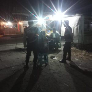 Polsek Gangga Gelar Patroli Dialogis Malam Jaga Kamtibmas di Wilayah Gangga