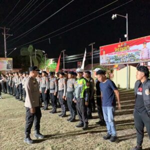 Piket Pamapta Polres Bima Kabupaten Gelar Patroli KRYD Cegah Potensi Guankamtibmas di Malam Hari