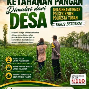 Bhabinkamtibmas pantau perkembangan tanaman jagung di Desa Binaan, dukung Ketahanan Pangan.
