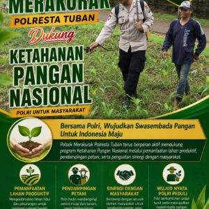 Polri Dukung Astacita, Polsek Merakurak Polres Tuban Turun Cek Tanaman Jagung Warga di Desa Tuwiri Kulon