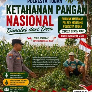 Polsek Montong Polresta Tuban Turun Cek Tanaman jagung Warga di Desa Ngulahan