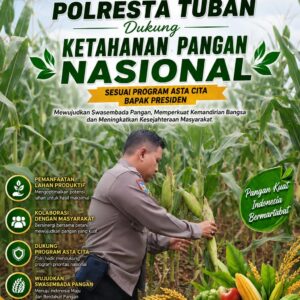 Polri Dukung Astacita, Polsek Merakurak Polres Tuban Turun Cek Tanaman Jagung Warga di Desa Tuwiri Wetan
