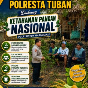 Polri Dukung Astacita, Polsek Grabagan Polresta Tuban Turun Cek Tanaman jagung milik Warga di Desa Grabagan